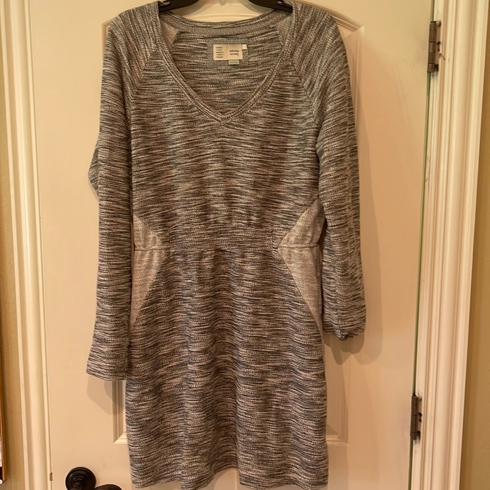 Large gray Anthropologie sweater dress